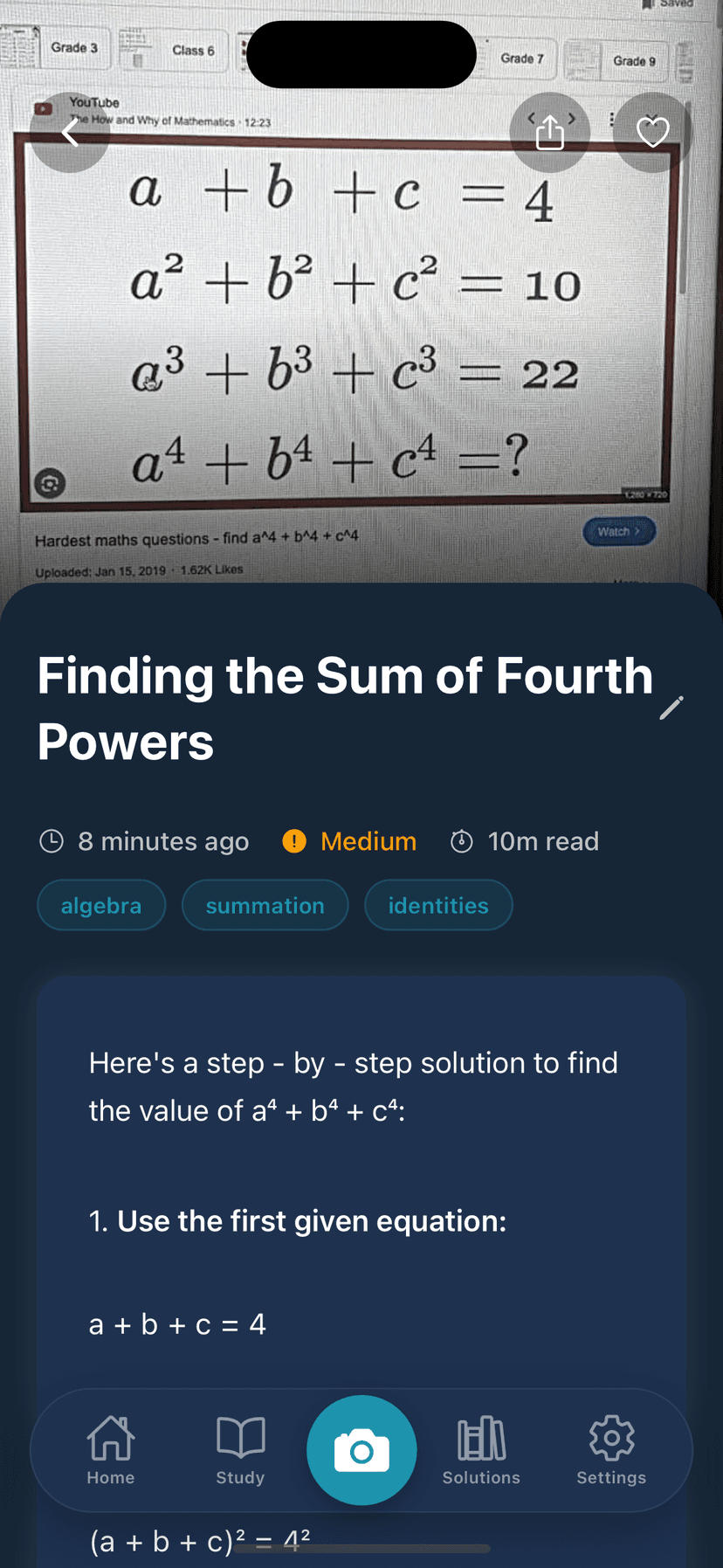 MathSolves Solution View